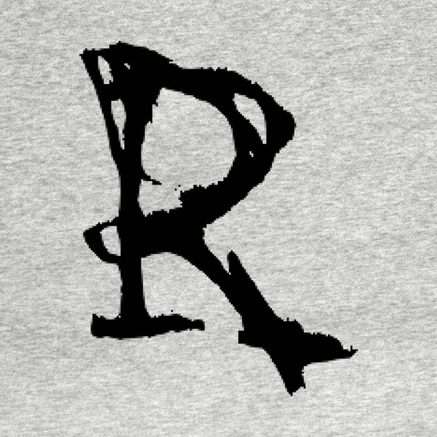 Dark and Gritty letter R from the alphabet by MacSquiddles